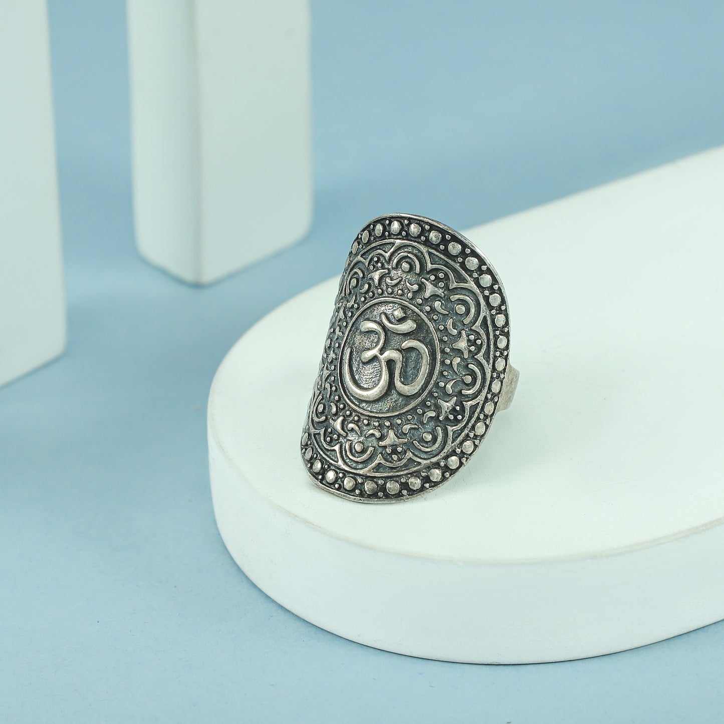 Damini Regal Silver Ring