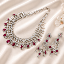 Ruhani Ruby Red Divine Necklace Set