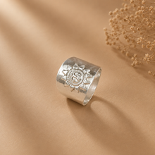 Anvay Divine Sun Glow Silver Ring For Him
