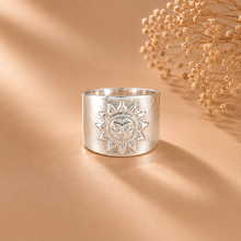 Anvay Divine Sun Glow Silver Ring For Him