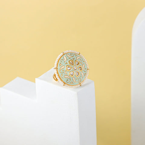 Sara Rangoli Design Silver Ring