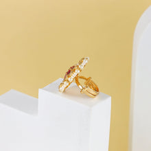 Meera Floral Pearl Silver Ring
