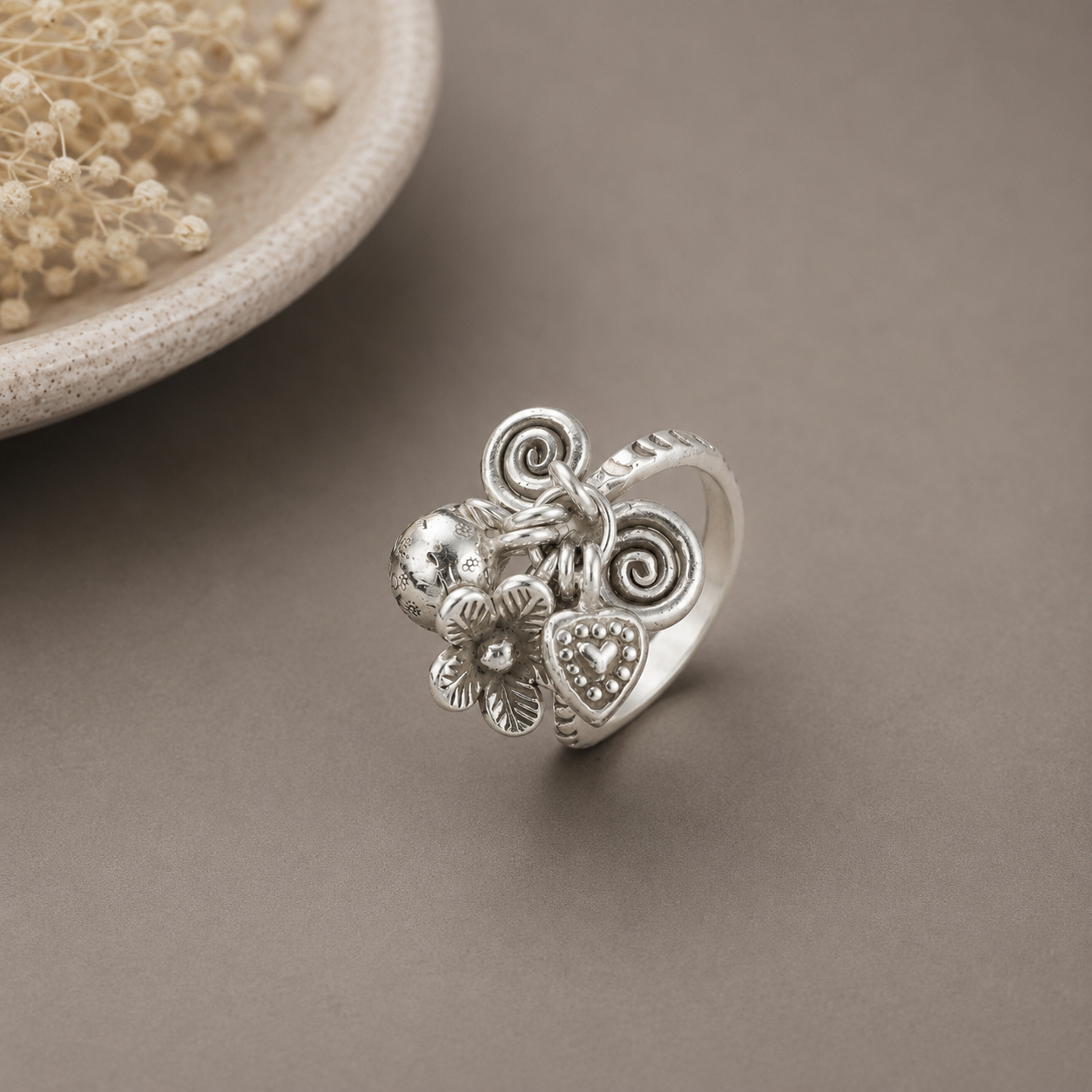 Lavanya Stylish Everyday Charm Silver Ring