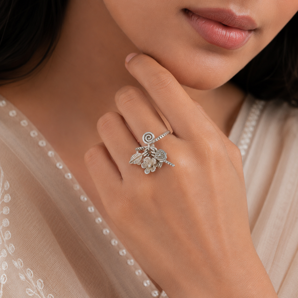 Lavanya Stylish Everyday Charm Silver Ring