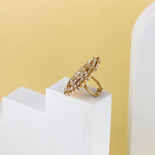 Meher Antique Kundan Silver Ring
