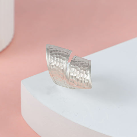 Nidhi Dual Curve Silver Ring