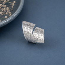 Nidhi Dual Curve Silver Ring
