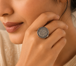 Pihu Vintage Coin Siilver Ring