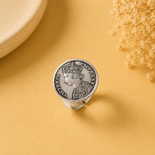 Siya Royal Vintage Coin Design Silver Ring
