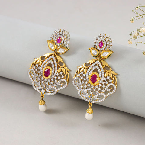Devika Rangrez Shimmer Silver Earrings