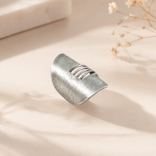 Unnati Minimal Curve Silver Ring