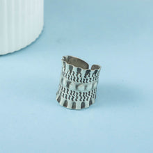 Yamini Ethnic Engraved Detailing Silver Ring