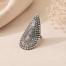 Aanya Elegant Leaf Silver Ring