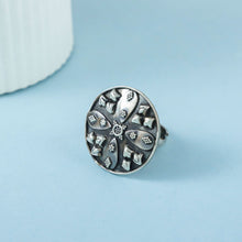 Deeksha Ethnic Border Design Silver Ring