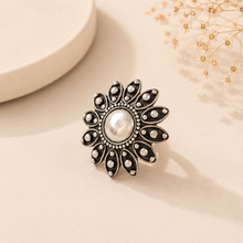 Eshita Sunflower Silver Ring