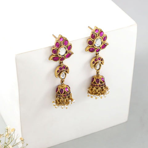 Ayra Veloura Charm Silver Earrings