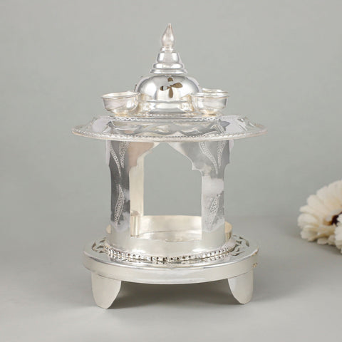 Pavitra Double Layer Silver Hatri