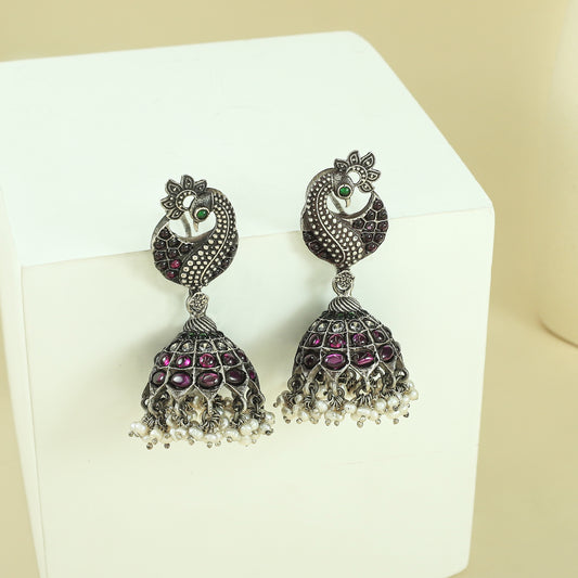 Riya Ravishing Silver Earrings