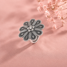 Varnika Floral Silver Ring
