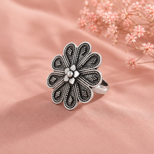 Varnika Floral Silver Ring