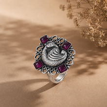 Inaya Antique Fish Art Silver Ring