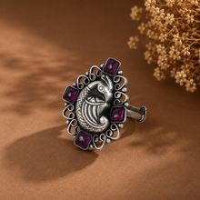Inaya Antique Fish Art Silver Ring