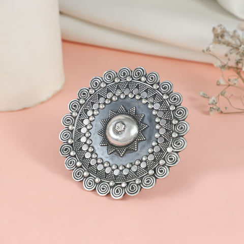 Shanaya Tribal Silver Ring