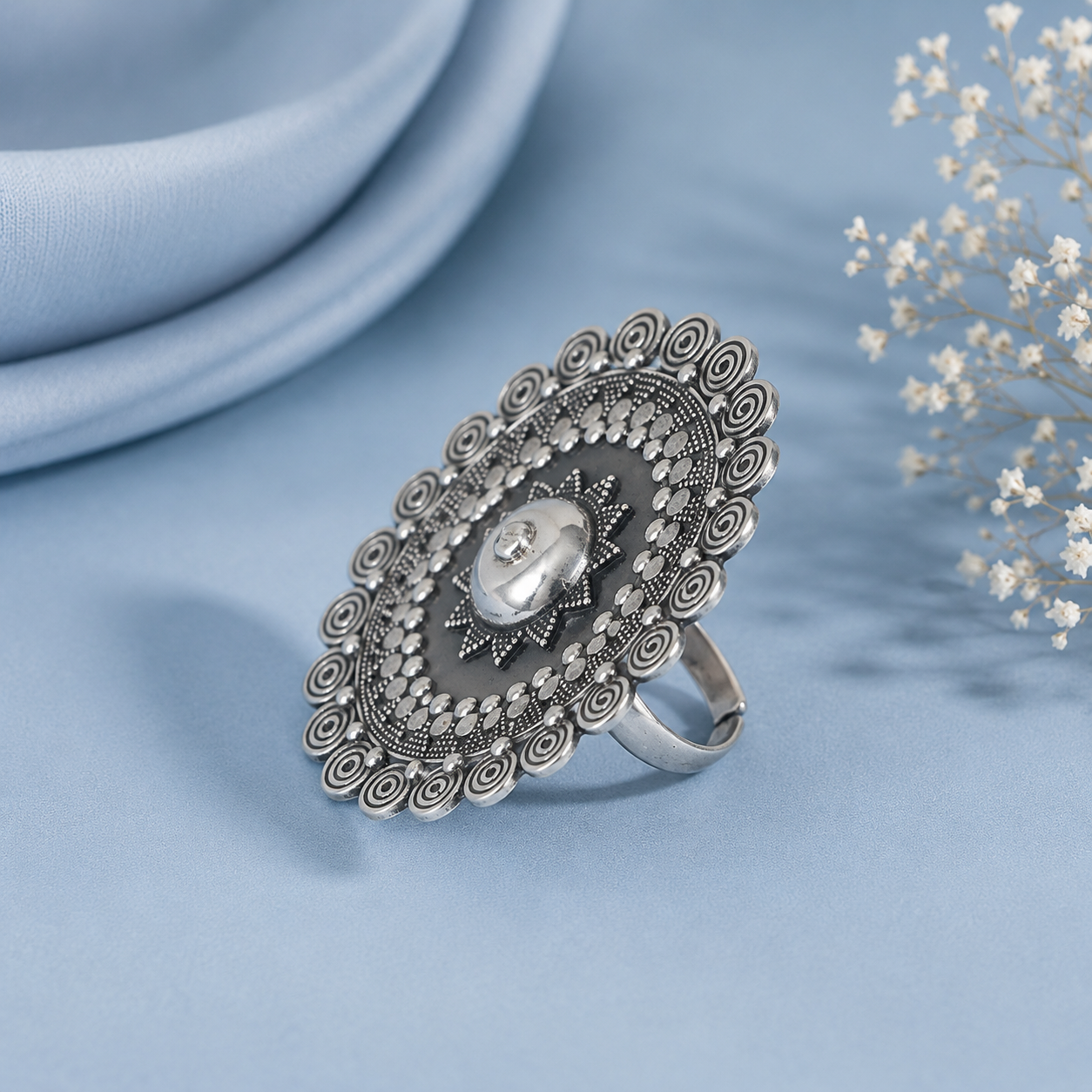 Shanaya Tribal Silver Ring