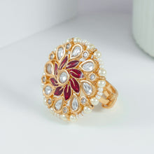 Aarohi Kundan Bloom Ring