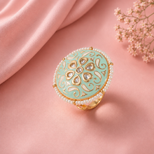 Akruti Pearl Crown Bloom Silver Ring