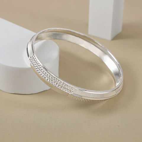 Sanjay Majestic Sterling Silver Kada For Him