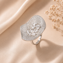 Yashvi Brilliant Flower Desing Silver Ring