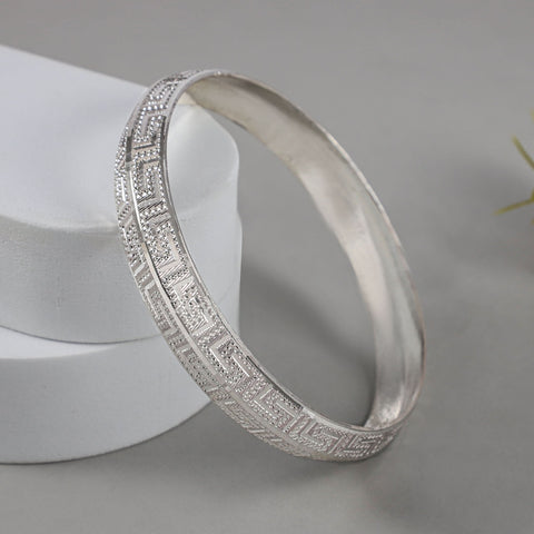 Udit Regal Silver Kada For Him
