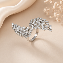 Inika Dazzling Wing Bloom Silver Ring