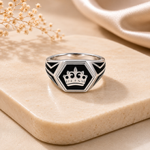 Zayan Crown Power Silver Ring For Him