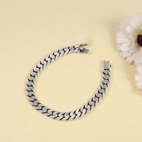 Devansh Premium Silver Bracelet For Him