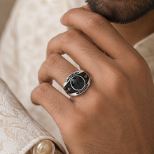 Yash Nautical Stone Silver Ring