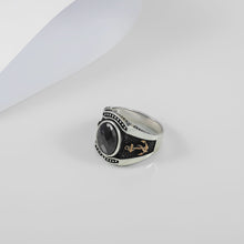 Yash Nautical Stone Silver Ring