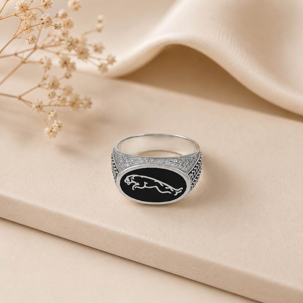 Aditya Panther Legacy Silver Ring For Him