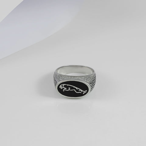 Aditya Panther Legacy Silver Ring For Him