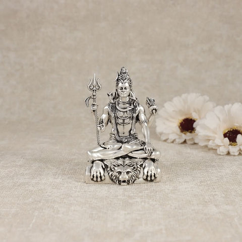 Divine Lord Shiva Silver Idol