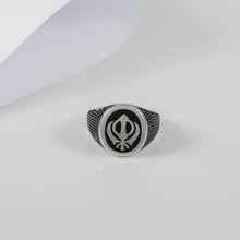 Advik Divine Khanda Silver Ring For Him