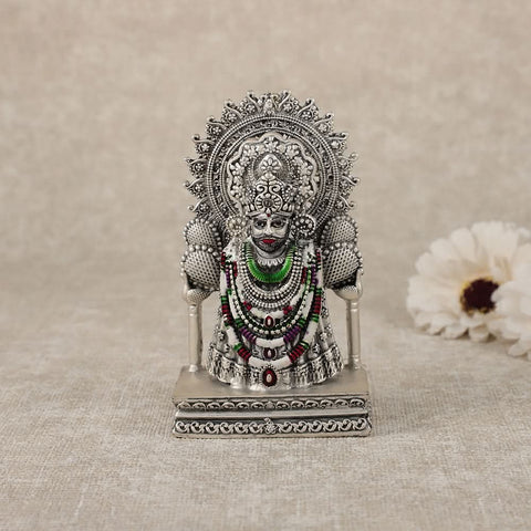 Divine Shrinathji Silver Idol