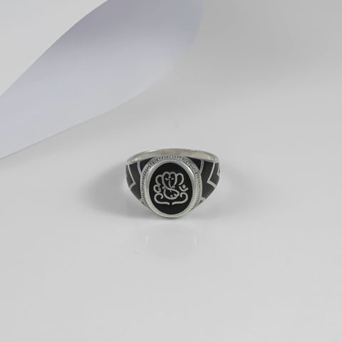 Samar Shree Ganesha Silver Ring For Him