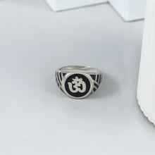 Hritik Om Energy Silver Ring For Him