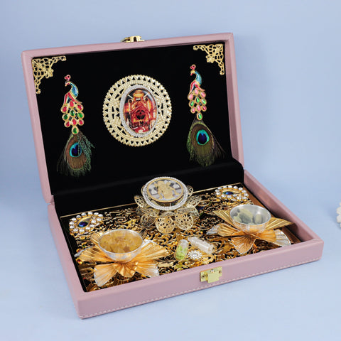 Auspicious 18Gm 2 Bowls And Silver Coin Box