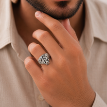 Zayan Leopard Power Silver Ring For Him