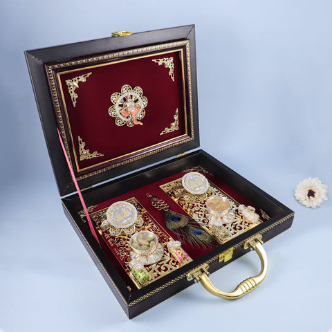 Divine Lakshmi Ganesha 29Gm Silver 2 Coins Set Box