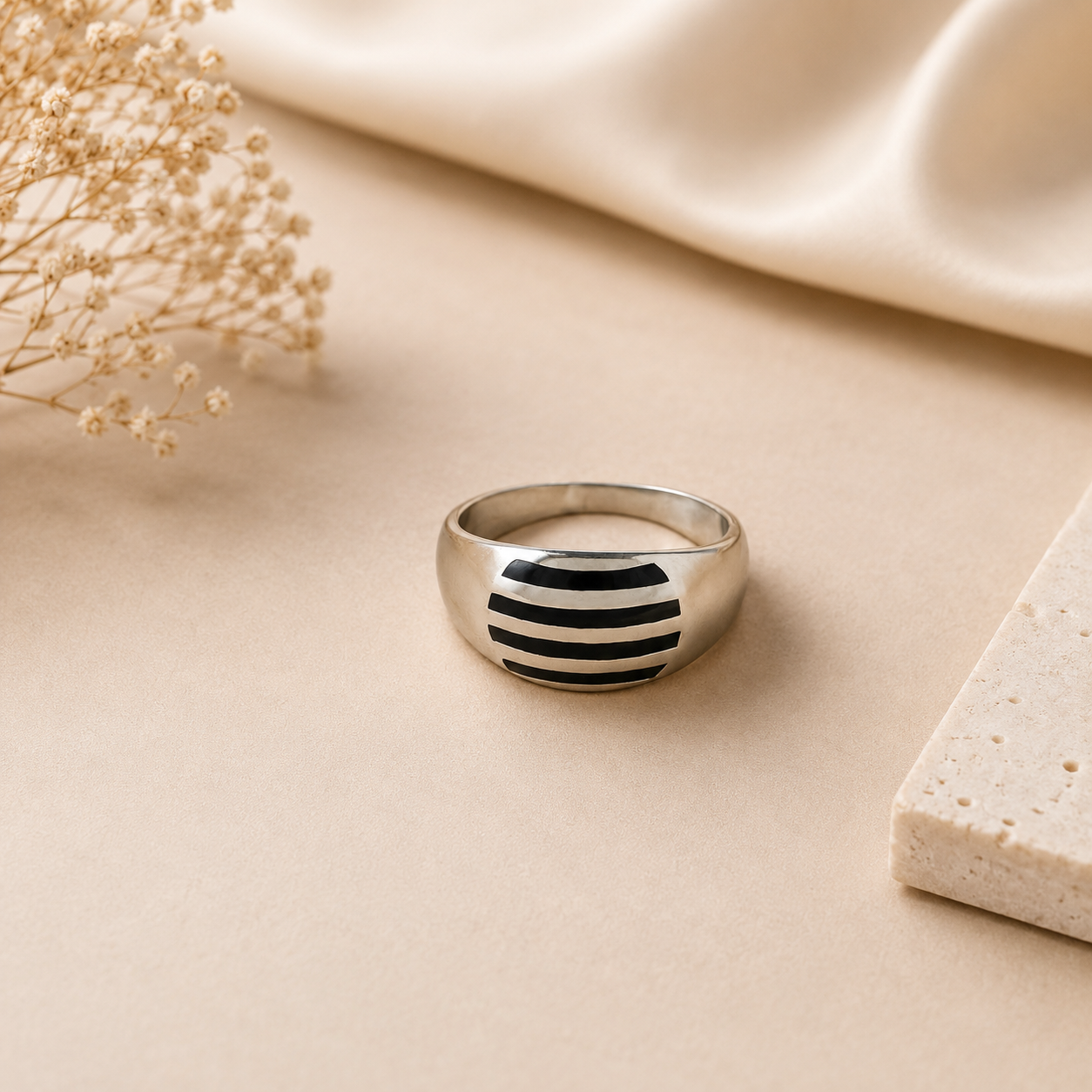 Ayaan Strong Designer Style Silver Ring For Him