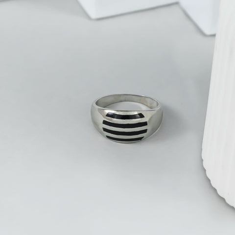 Ayaan Strong Designer Style Silver Ring For Him
